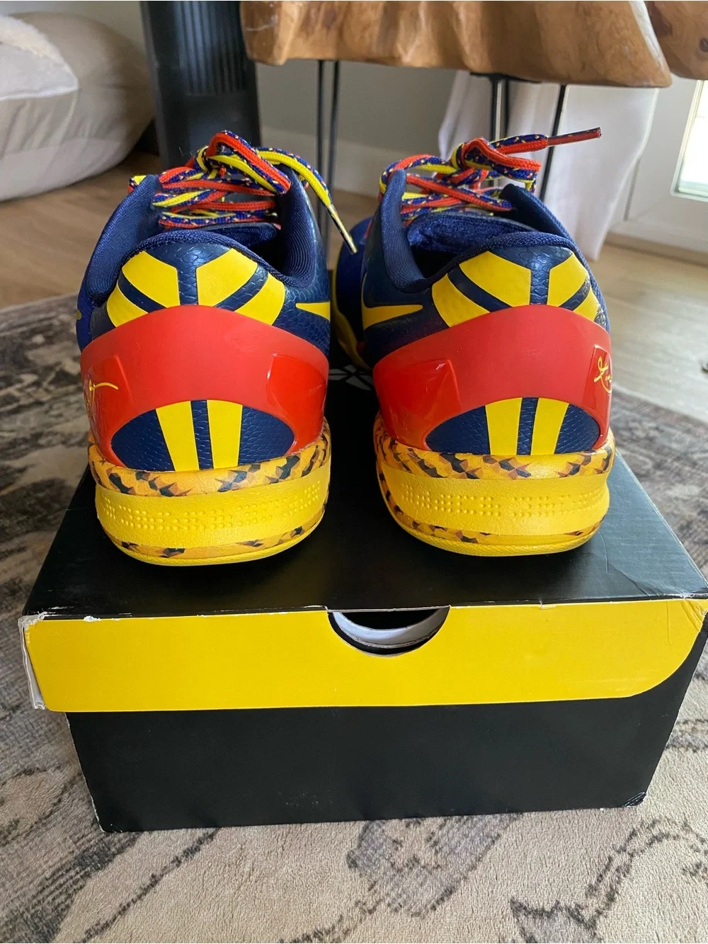 Nike Kobe 8 System 'Barcelona Tiger’ sneakers.